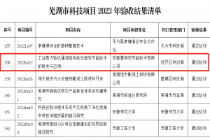 科技項目“工業蒸汽輪機通流結構技改提效節能技術的研發與應用”通過蕪湖市科技局驗收